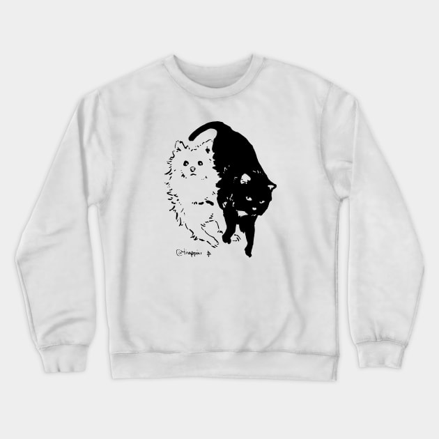 Yin yang Crewneck Sweatshirt by thappier